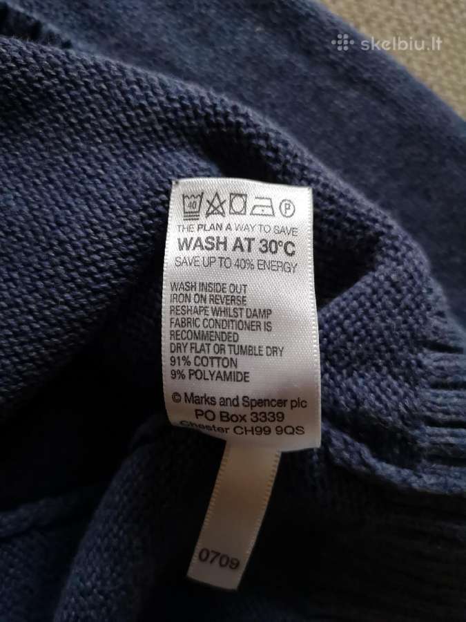 Marks&spencer mėlynas megztukas su trijų ketvirčių - nuotraukos Nr. 7