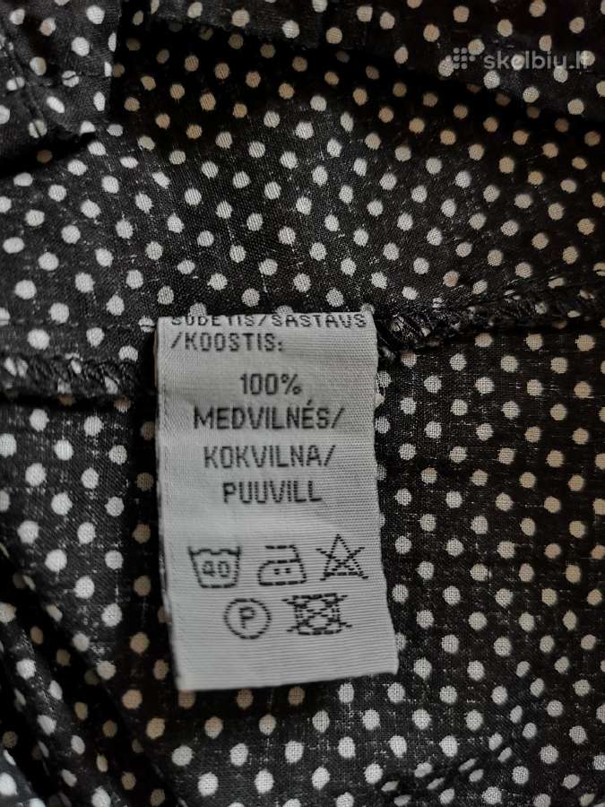 Style juodi su baltais taškeliais marškiniai - nuotraukos Nr. 7