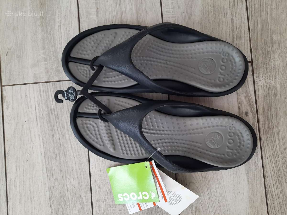 Naujos Crocs basutės per pirštą. Unisex - nuotraukos Nr. 5