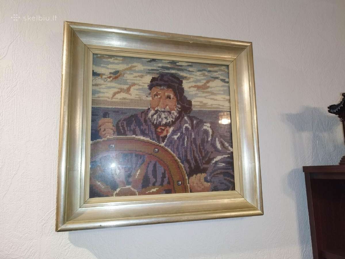 Įrėmintas siuvinys ,Jūrininkas" klaipėda