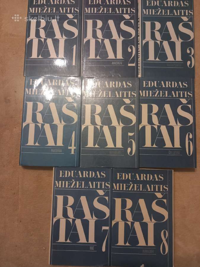 Eduardas Mieželaitis, raštai, aštuoni tomai