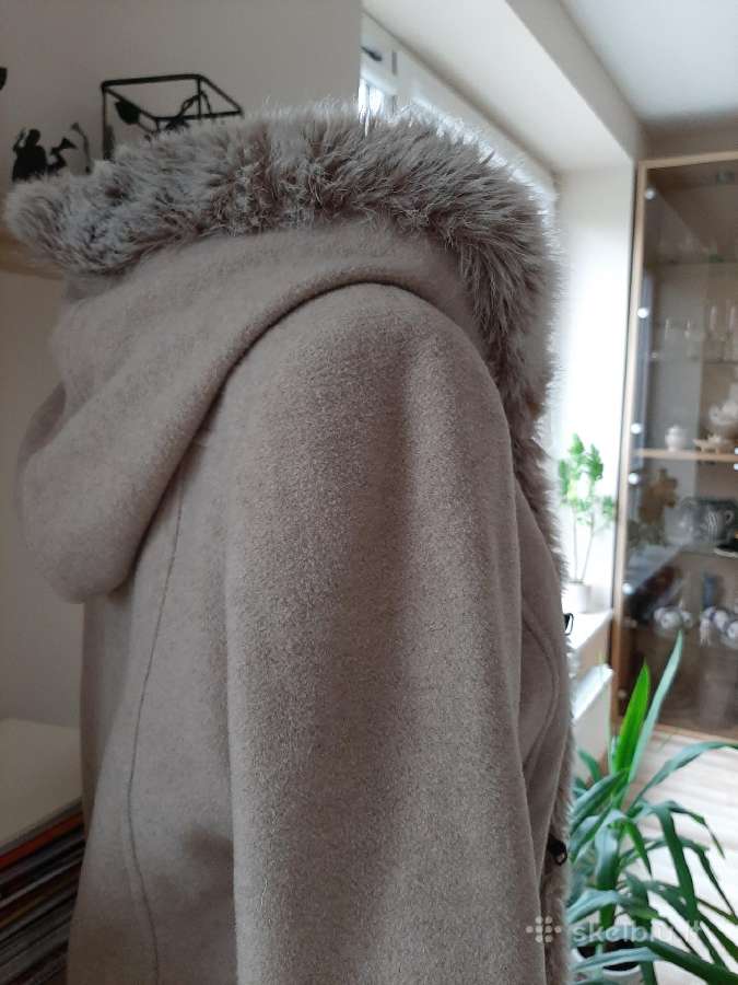 Smėlio spalvos River Island paltas - nuotraukos Nr. 5