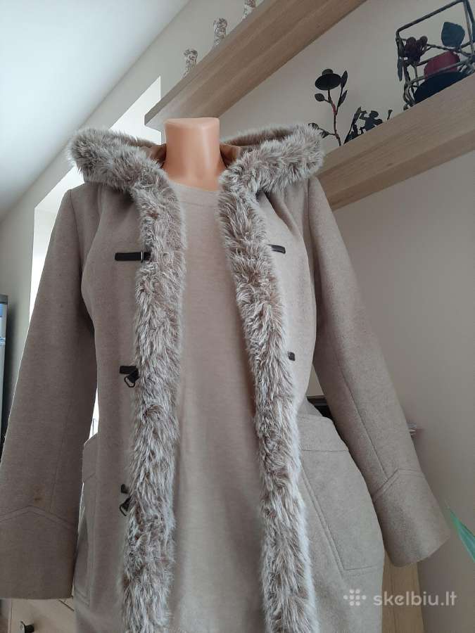 Smėlio spalvos River Island paltas - nuotraukos Nr. 8