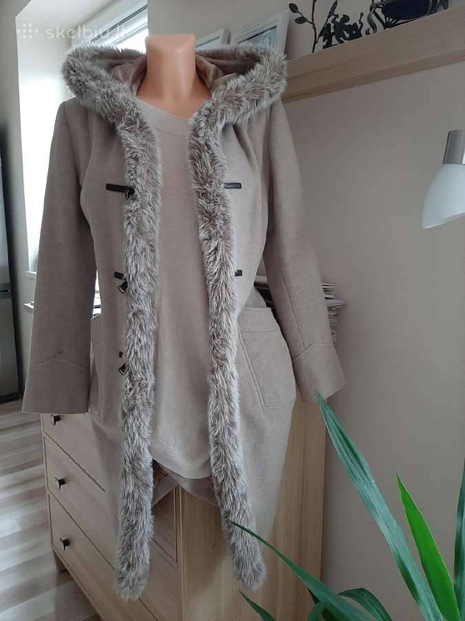 Smėlio spalvos River Island paltas - nuotraukos Nr. 7