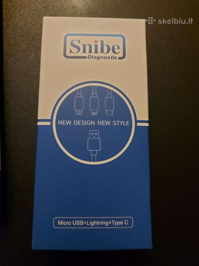 Usb laidas su Micro Usb, Lightning, Type-c - nuotraukos Nr. 6