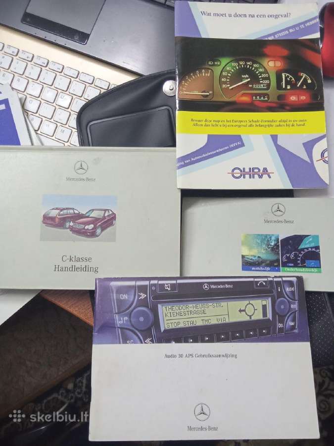 Mercedes originalus dokumentų dėklas su W203 knygo - nuotraukos Nr. 3