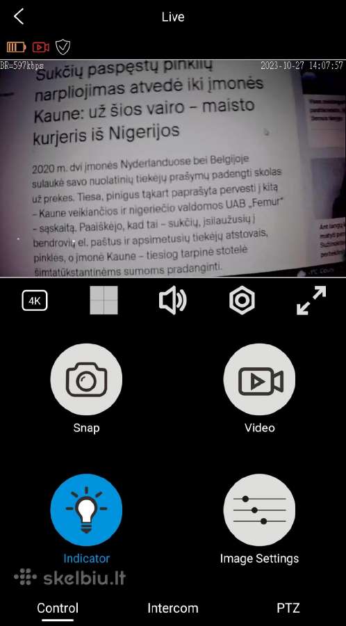 Slapta kamera saga su 4G tekstams, rūbams, automob - nuotraukos Nr. 8