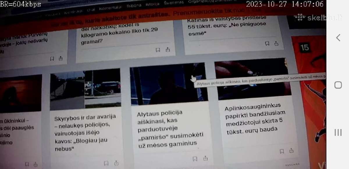 Slapta kamera saga su 4G tekstams, rūbams, automob - nuotraukos Nr. 6