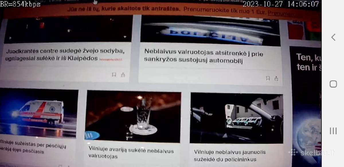 Slapta kamera saga su 4G tekstams, rūbams, automob - nuotraukos Nr. 10