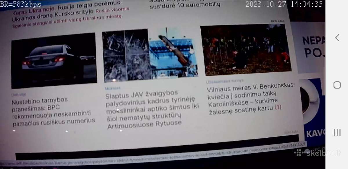 Slapta kamera saga su 4G tekstams, rūbams, automob - nuotraukos Nr. 12
