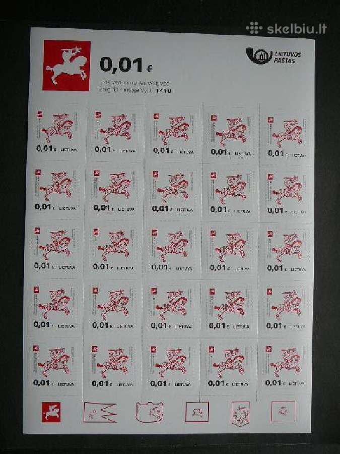 Lietuva 2016 Standartai (0,01) Mnh lit1204lp
