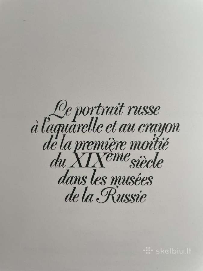 XIX a. Rusijos portretai akvarele 335psl.