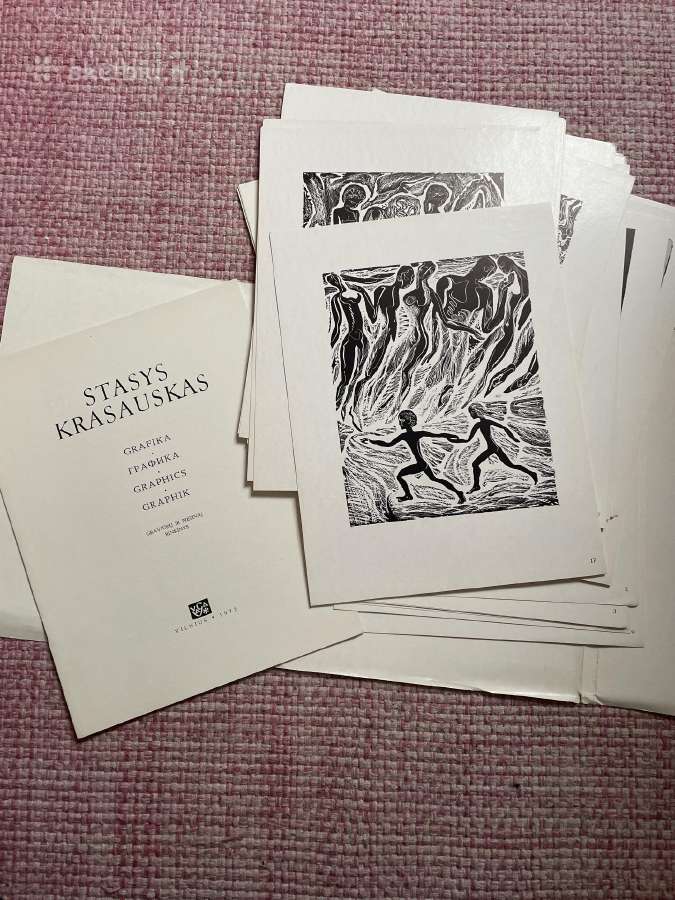 Krasauskas grafikos reprodukcijos 32 vnt 1972m.