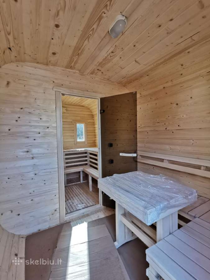 Kvadratinė bačkos formos Pirtelė - nuotraukos Nr. 12