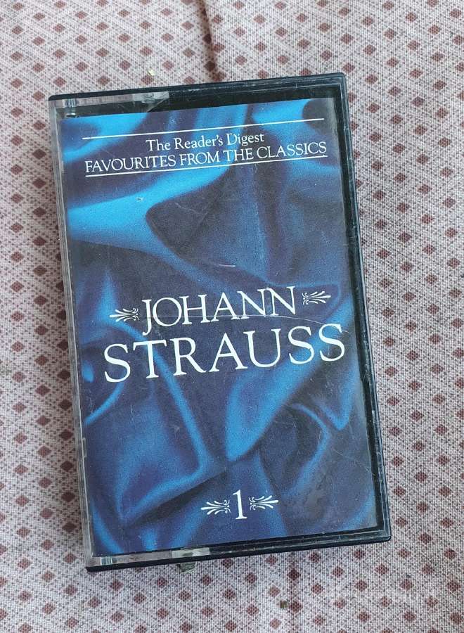 Originali audio kasetė su įrašu Johann Strauss
