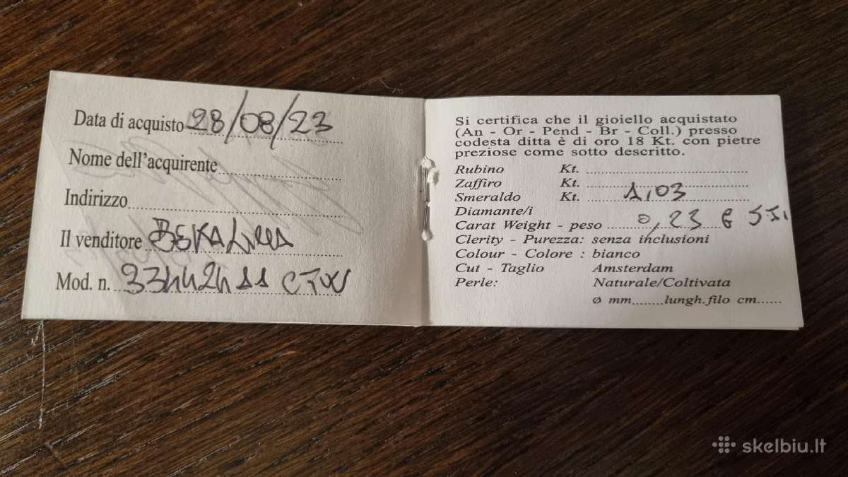 Parduodamas auksinis pakabukas su 1.03ct smaragdu - nuotraukos Nr. 6
