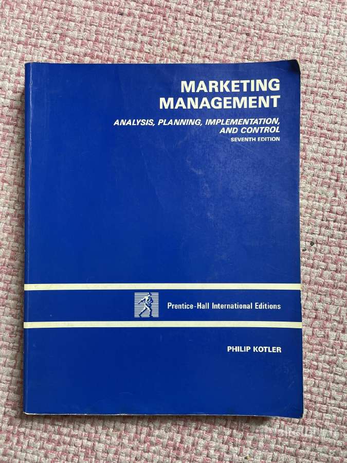 Marketing Management, Philip Kotler