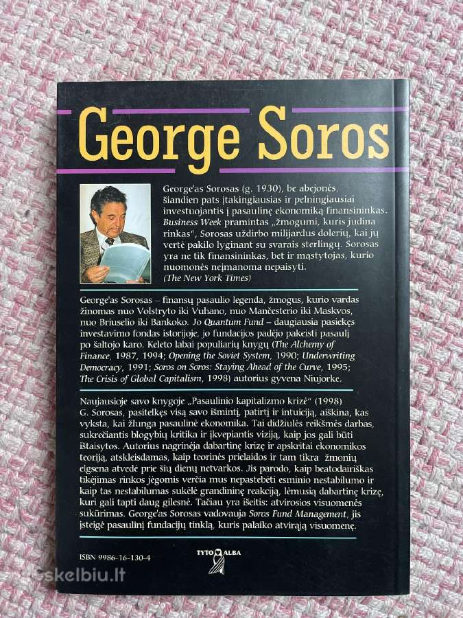 George Soros, Pasaulinio kapitalizmo krizė - nuotraukos Nr. 2