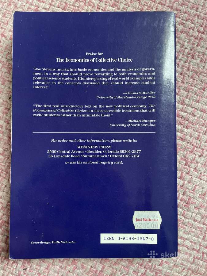 The economis of collective choice, J. Stevens - nuotraukos Nr. 3