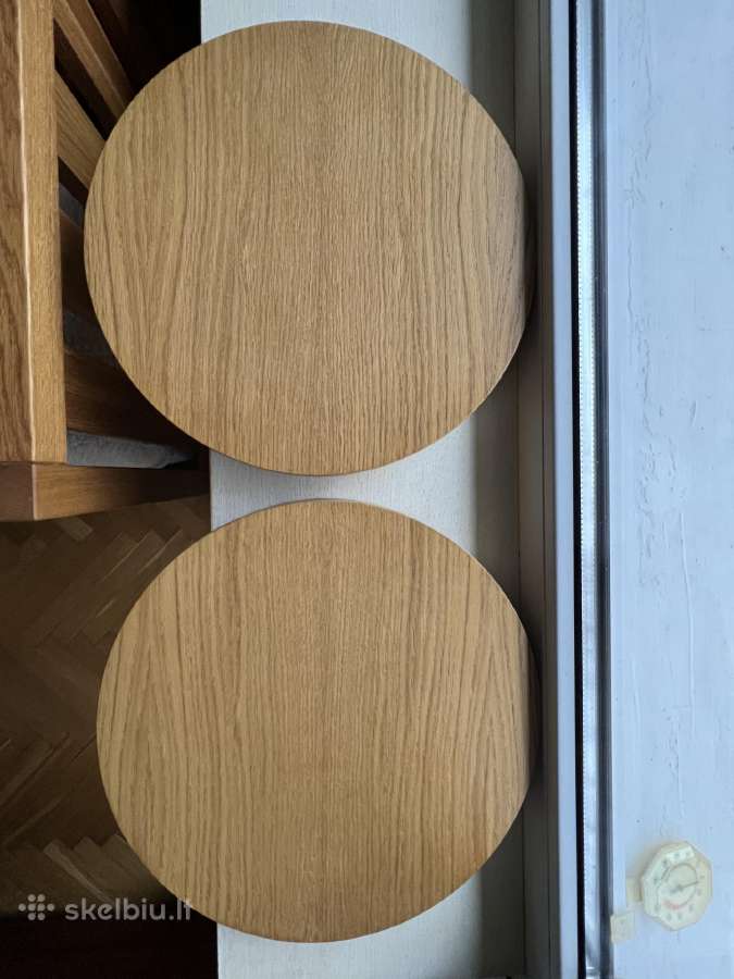 2vnt.nauji staliuko stalviršiai D35cm ąžuolo faner
