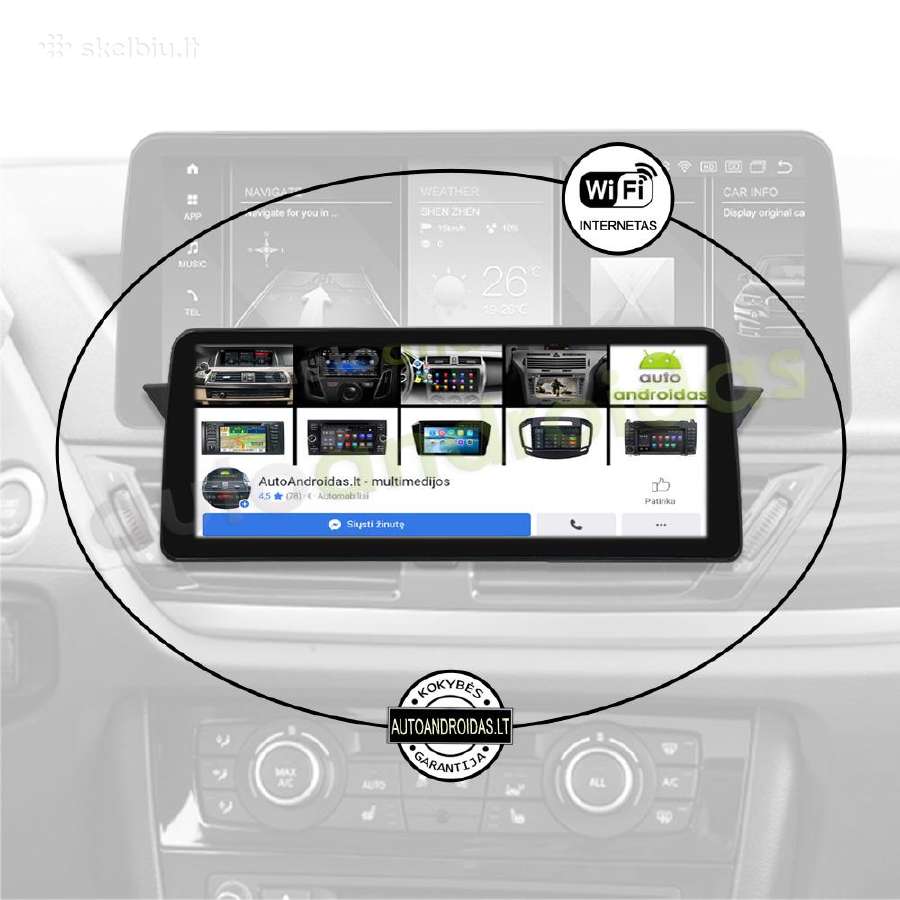 Bmw X1 E84 Android multimedia 12 colių ekranu - nuotraukos Nr. 4
