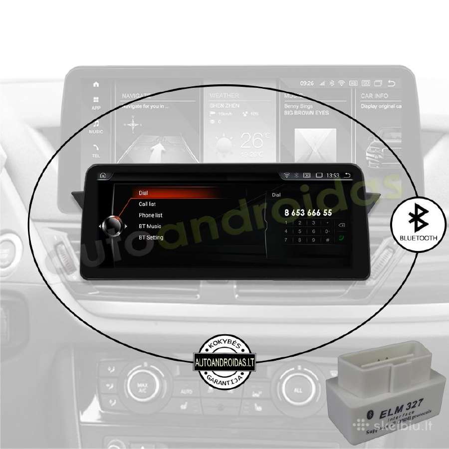 Bmw X1 E84 Android multimedia 12 colių ekranu - nuotraukos Nr. 5