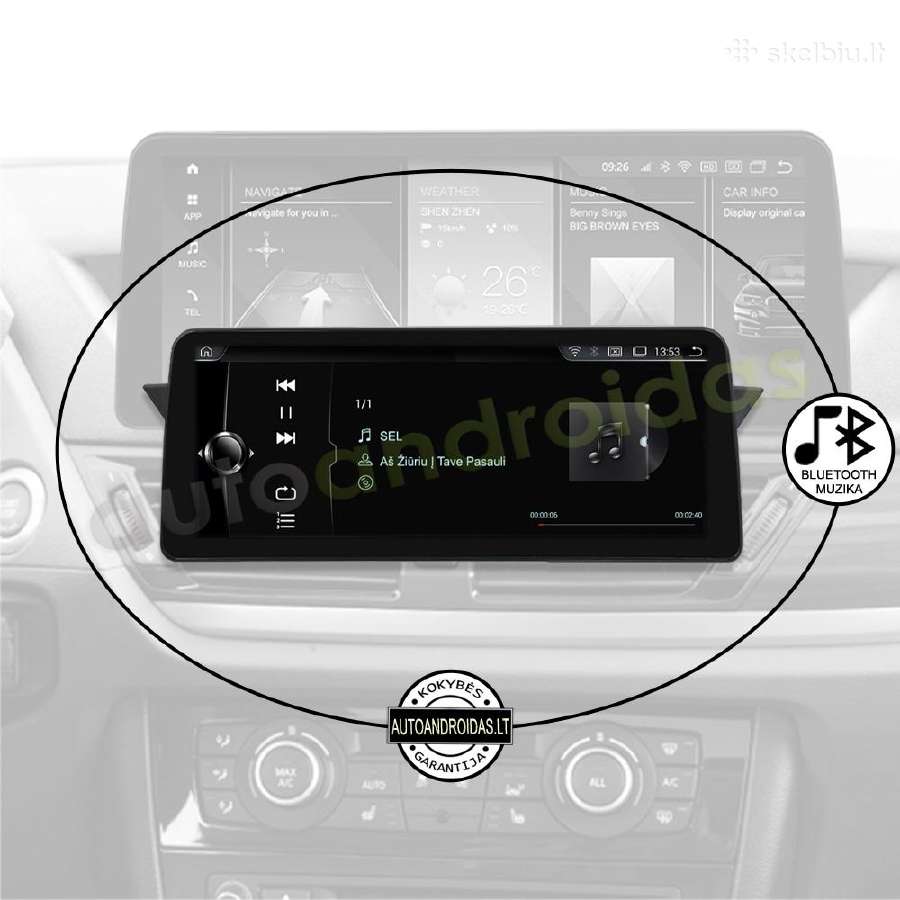 Bmw X1 E84 Android multimedia 12 colių ekranu - nuotraukos Nr. 6