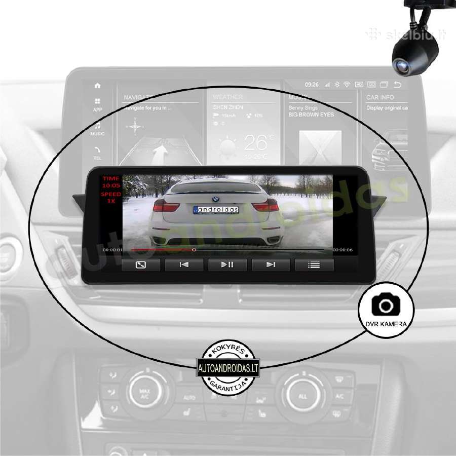 Bmw X1 E84 Android multimedia 12 colių ekranu - nuotraukos Nr. 8