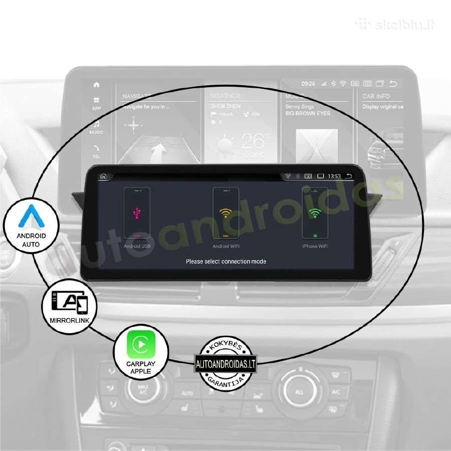 Bmw X1 E84 Android multimedia 12 colių ekranu - nuotraukos Nr. 10