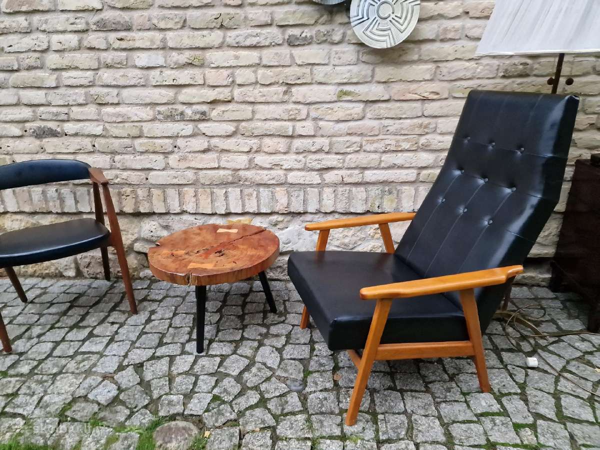 Vintažinis mid century autorinis fotelis