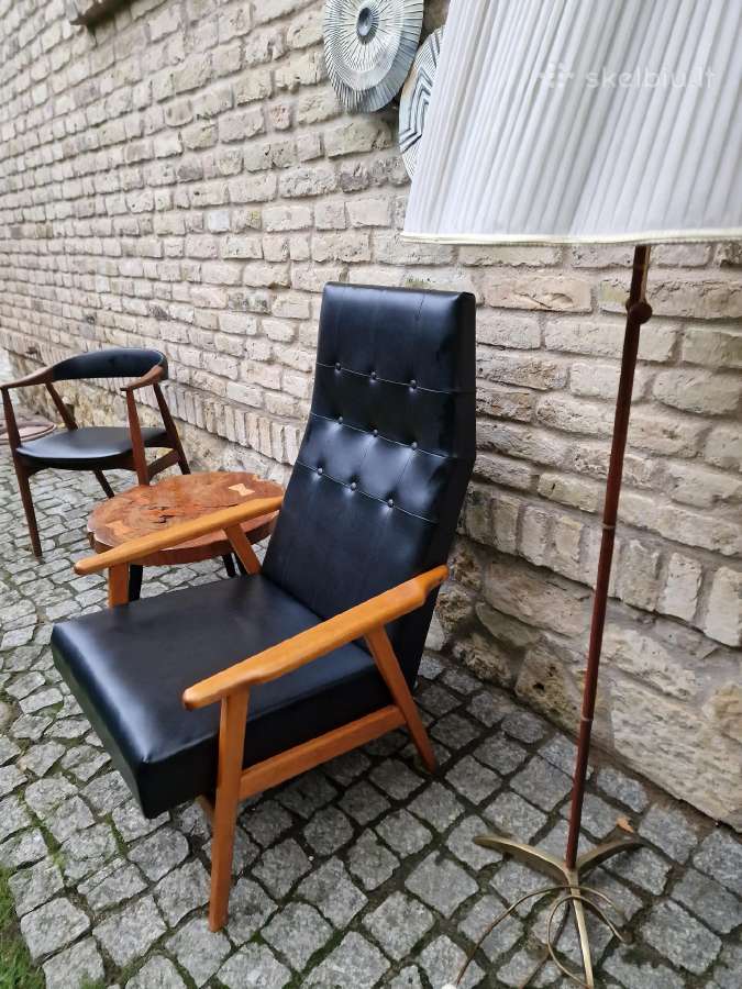 Vintažinis mid century autorinis fotelis - nuotraukos Nr. 6