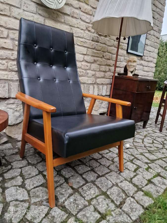 Vintažinis mid century autorinis fotelis - nuotraukos Nr. 8