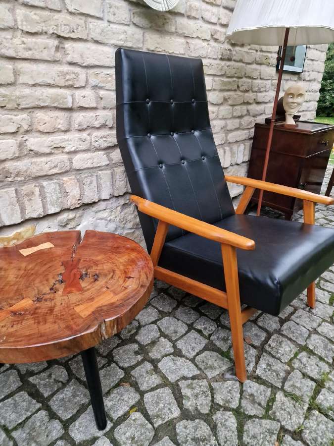 Vintažinis mid century autorinis fotelis - nuotraukos Nr. 11