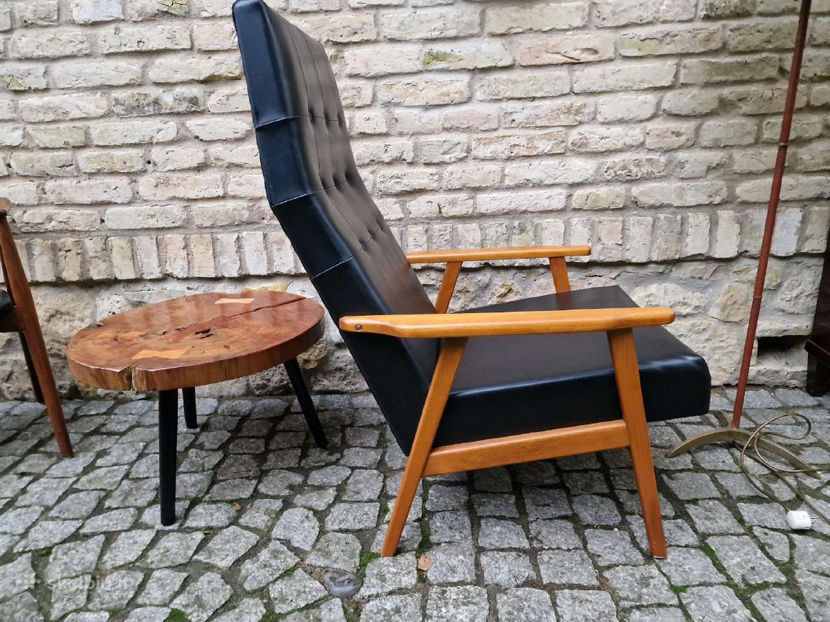 Vintažinis mid century autorinis fotelis - nuotraukos Nr. 14