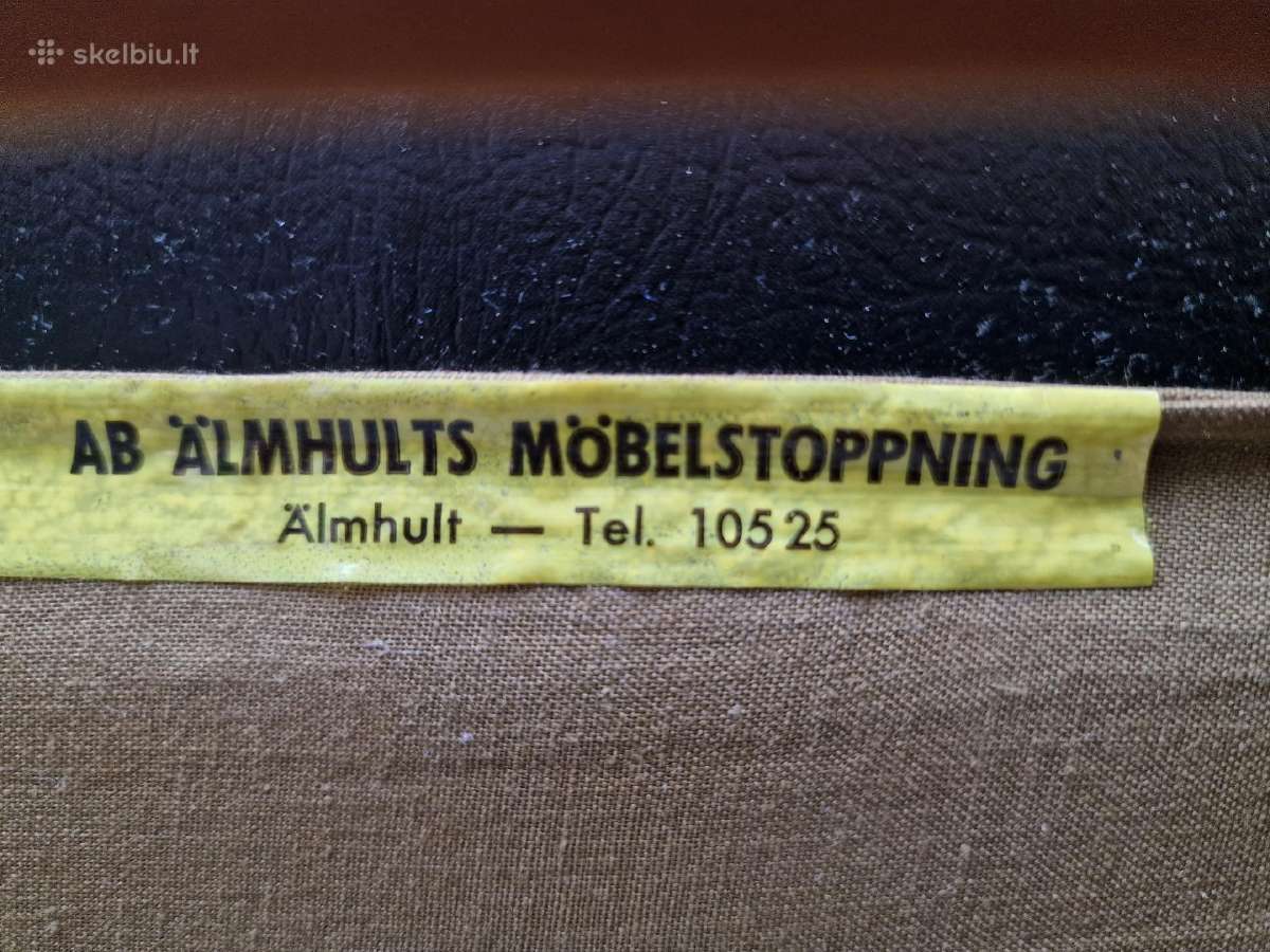 Vintažinis mid century autorinis fotelis - nuotraukos Nr. 25