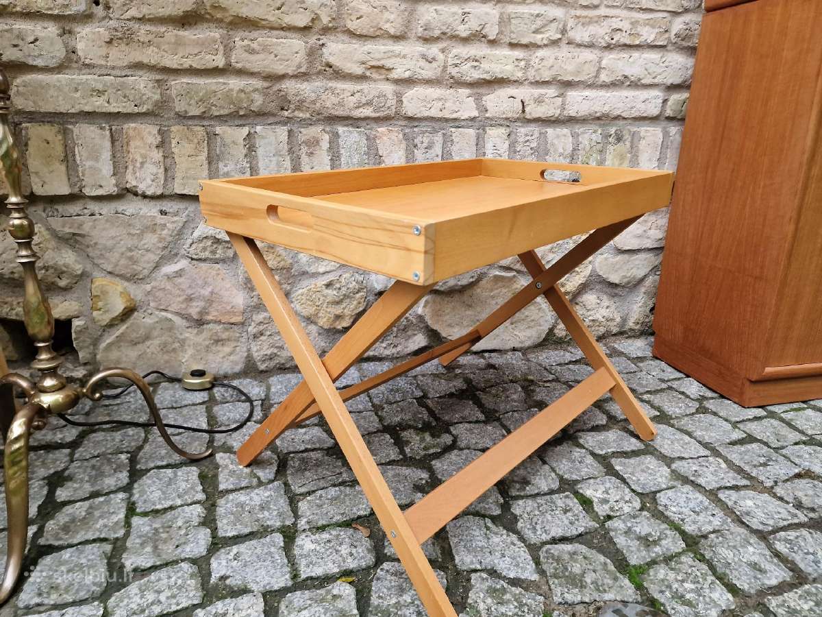 Vintažinis mid century serviravimo staliukas - nuotraukos Nr. 7