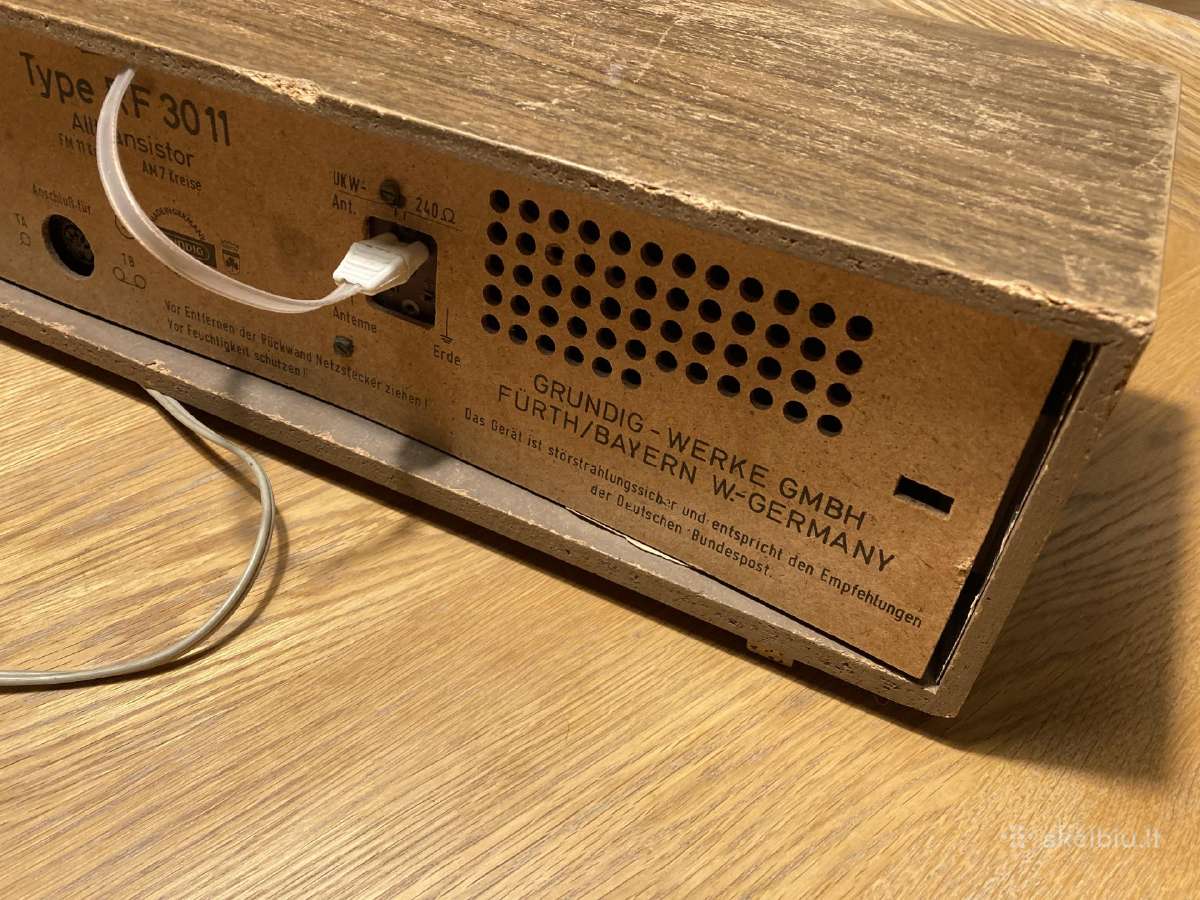 Grundig vintažinis radijo imtuvas - nuotraukos Nr. 3