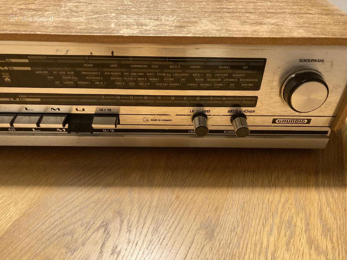Grundig vintažinis radijo imtuvas - nuotraukos Nr. 5