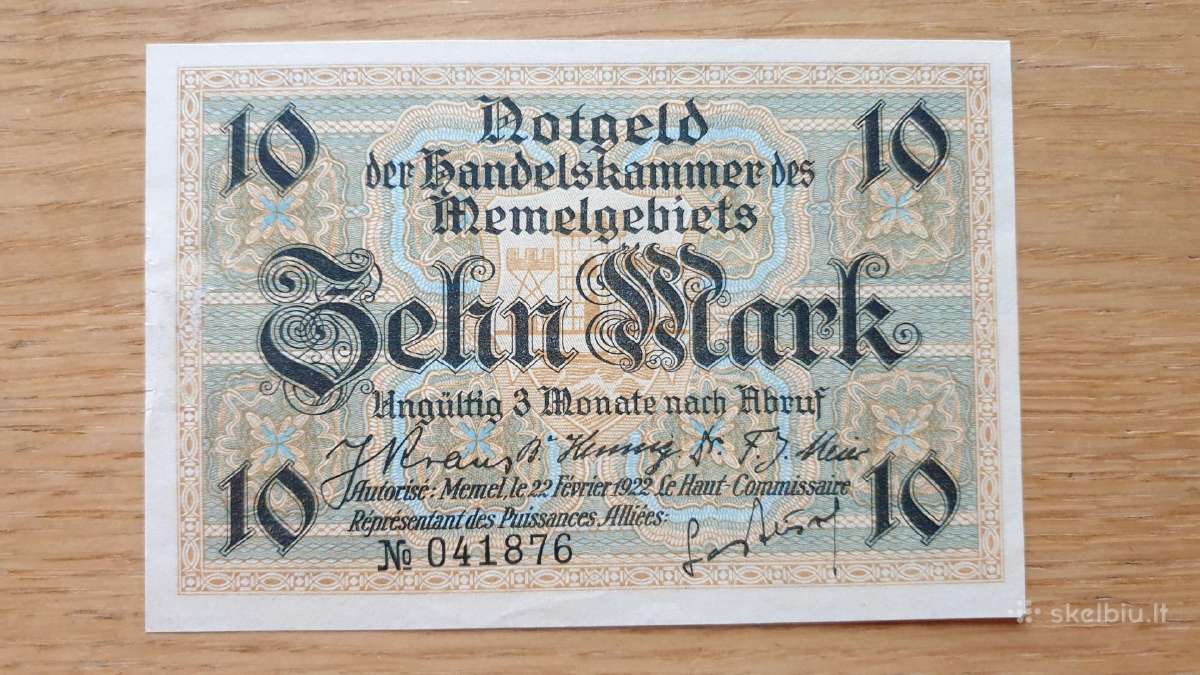 1922 m. 10 Memel markių - nuotraukos Nr. 2
