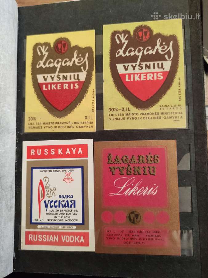 Senos alkoholio etiketės mini - nuotraukos Nr. 12