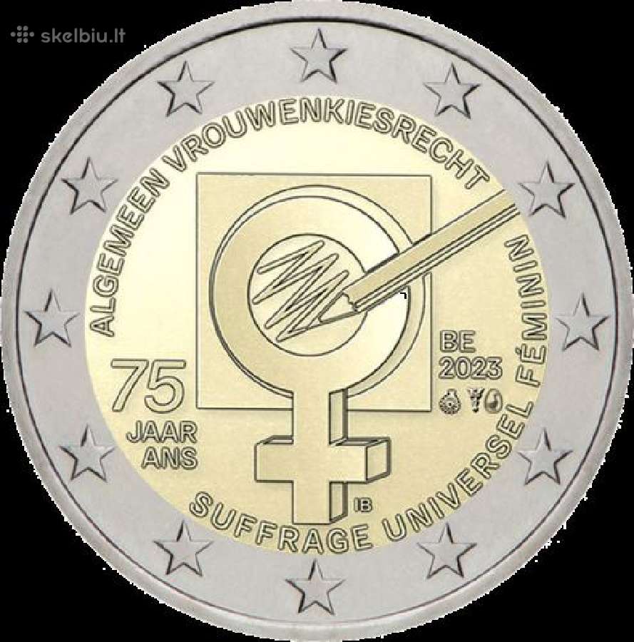 2 eurų Belgijos Unc proginės monetos - nuotraukos Nr. 14