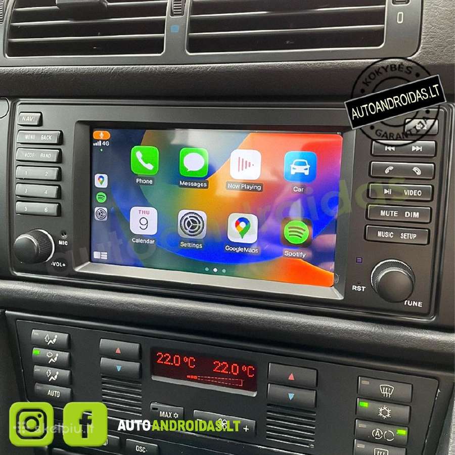 Bmw 5 E39 X5 E53 1995-06 Android multimedia GPS