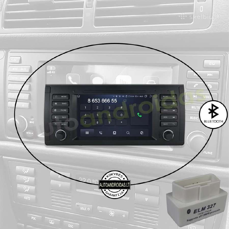 Bmw 5 E39 X5 E53 1995-06 Android multimedia GPS - nuotraukos Nr. 5