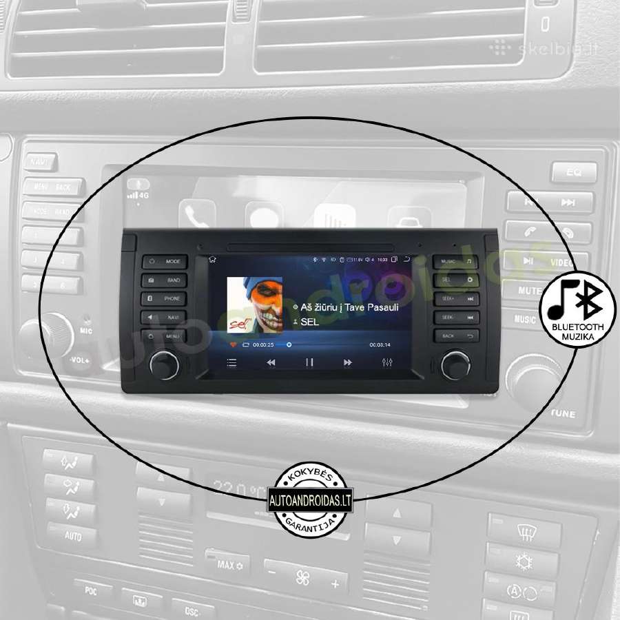 Bmw 5 E39 X5 E53 1995-06 Android multimedia GPS - nuotraukos Nr. 6