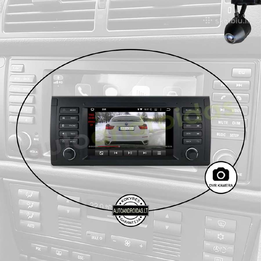 Bmw 5 E39 X5 E53 1995-06 Android multimedia GPS - nuotraukos Nr. 8