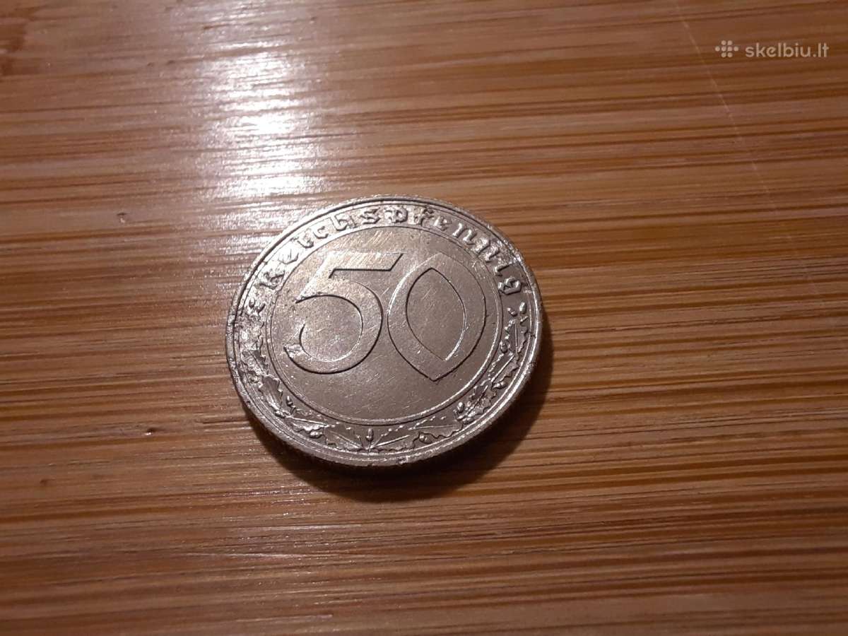 50 reichspfennig 1939 A - Vokietija - nuotraukos Nr. 2