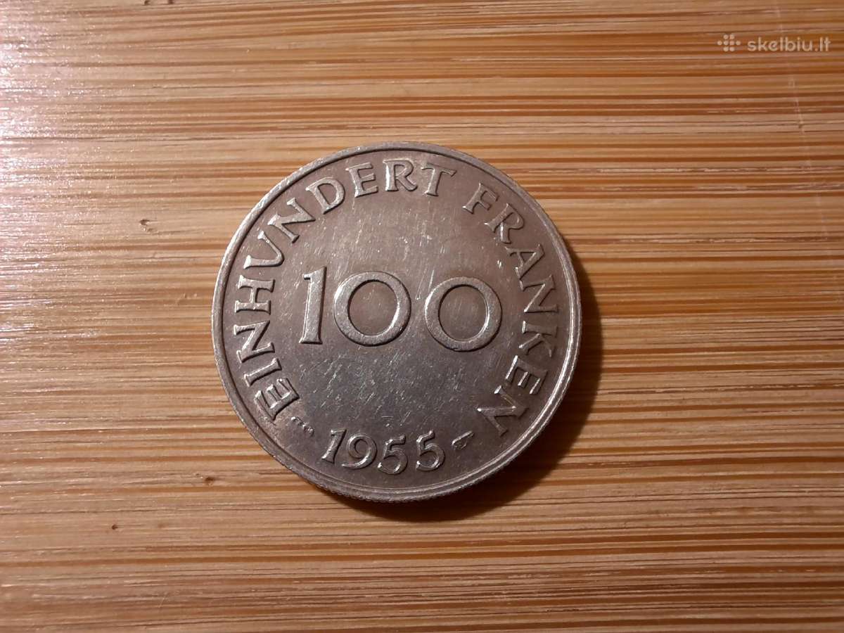 100 Franken 1955 Saarland - Vokietija