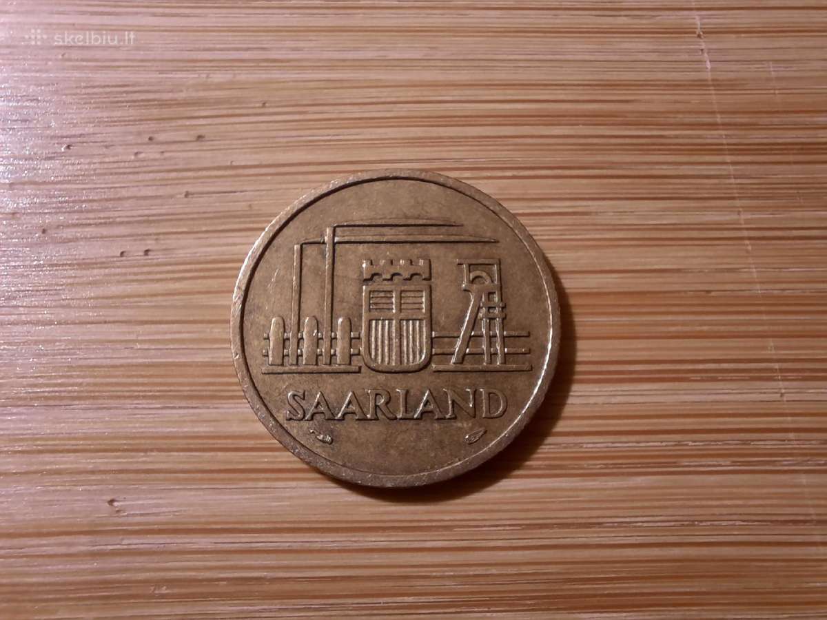 20 Franken 1954 Saarland - Vokietija - nuotraukos Nr. 2