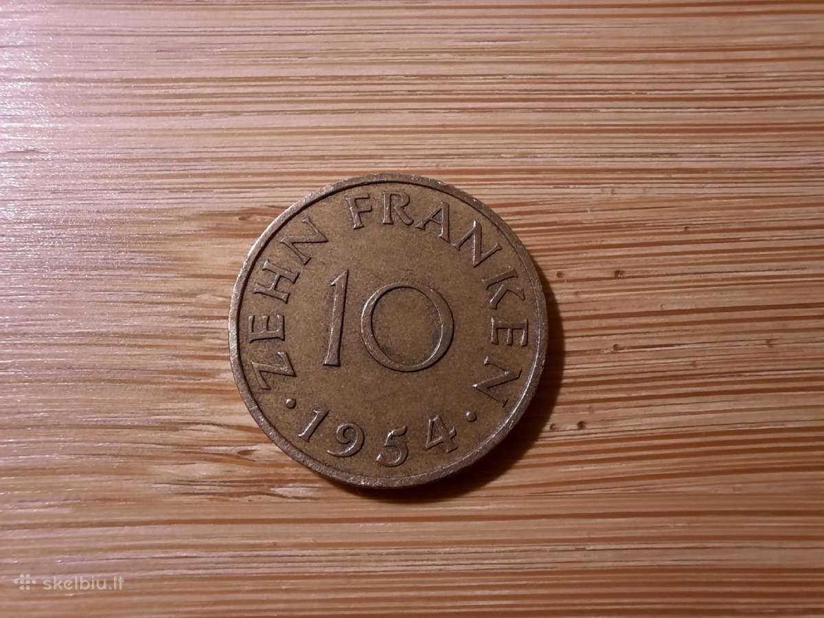 10 Franken 1954 Saarland - Vokietija