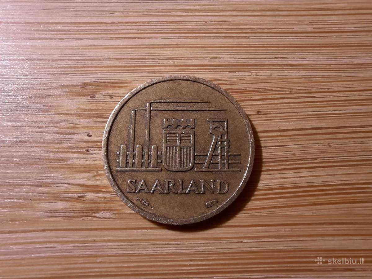 10 Franken 1954 Saarland - Vokietija - nuotraukos Nr. 2